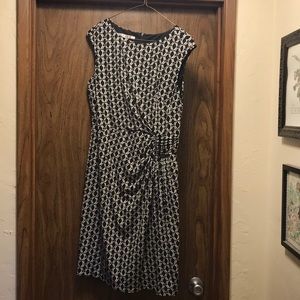 Black & White Cap Sleeve Dress